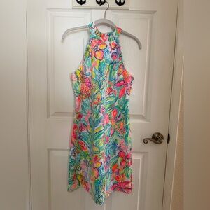 Lilly Pulitzer Krista Surf Gypsea Scuba Halter Neck Back-Zip